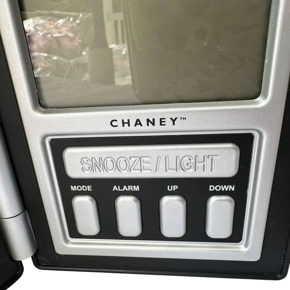 Chaney Travel Alarm Clock Folding Flip Cover LCD Display Novelty Art
